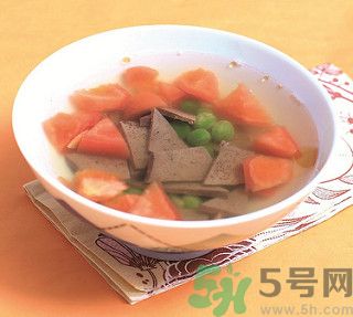 豬肝番茄豌豆湯