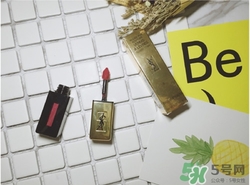 ysl唇釉5號,ysl glossy stain試色