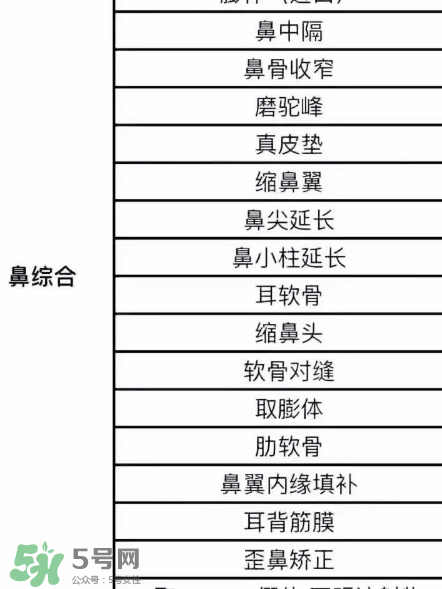 鼻綜合手術多少錢？鼻綜合整形價格