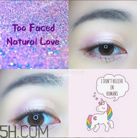 too faced natural love眼影盤試色_眼妝教程