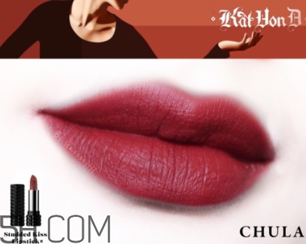 kat von d chula試色 kvd chula唇膏試色