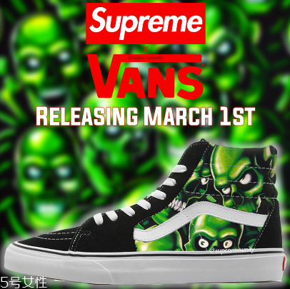 supreme與vans2018春夏聯名鞋款發售時間_多少錢