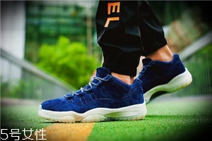 aj 11 low re2pect藍麂皮開箱測評_上腳效果