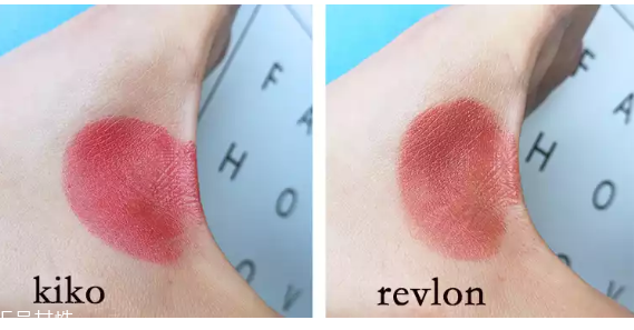 kiko和revlon口紅哪個好 kiko和revlon口紅對比測試